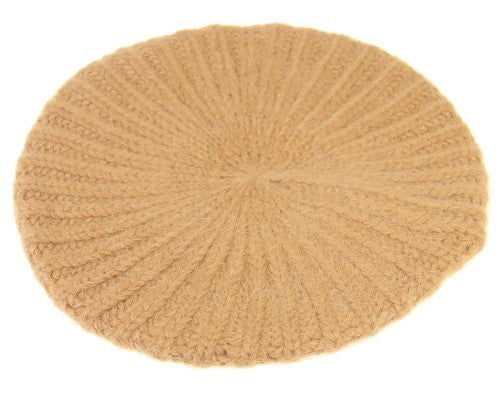 Angora Mix Ribb Beret RUST - Set of 2
