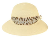 Lani Scarf Trim Hat NATURAL