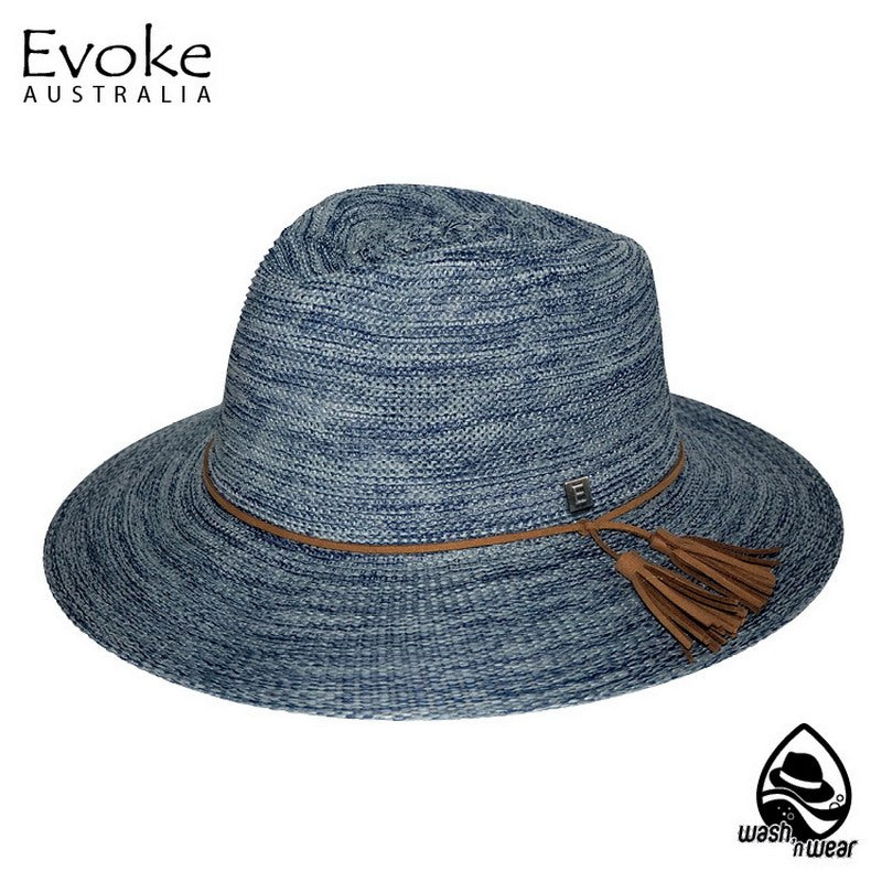 Hat - Caroline Fedora 58cm - Denim