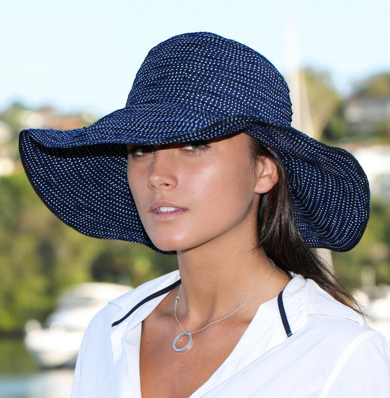 Sun Hat/ Sunhat - Endless Summer- Resort Hat - Navy