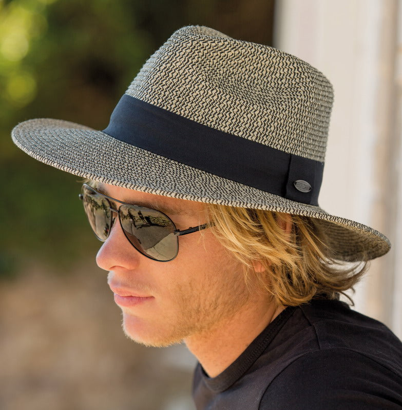Contemporary Fedora - Unisex Hat - Large (Navy)