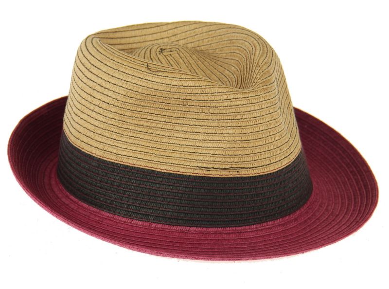 Trilby - Unisex Colour Block (Wine)