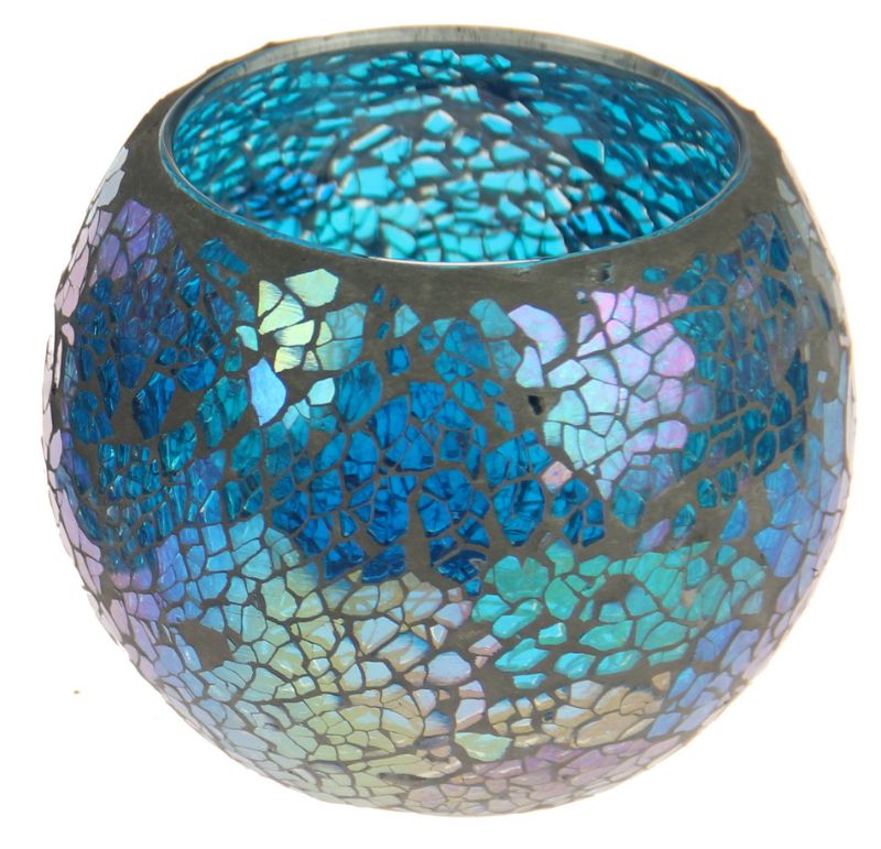 Glass Bowl - Mosaic 10CM (Ocean)