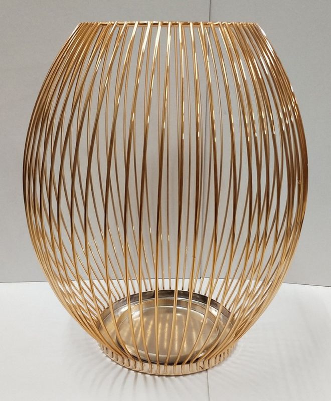Candle Holder - Rose Gold Wire Large (23cm)