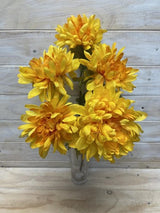 Artificial Mum Bush - Large 40cm (Yellow)