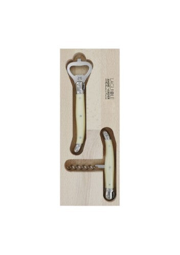 Corkscrew & Bottle Opener - Andre Verdier Apero Set 2pce (Ivory)