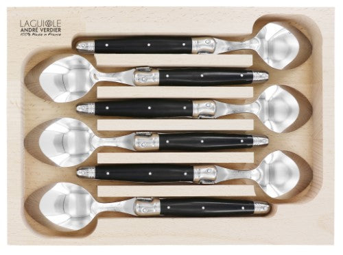 Dinner Spoon Set - ANDRE VERDIER Black (6 Piece)