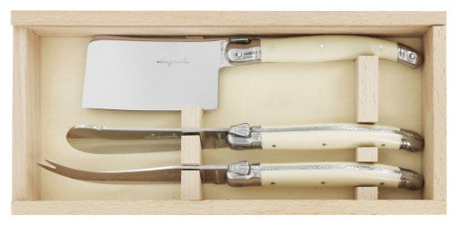 Cheese Knife Set - ANDRE VERDIER Ivory (3 Piece)
