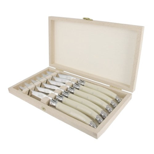 Table Knife Set - ANDRE VERDIER Ivory (6 Piece)