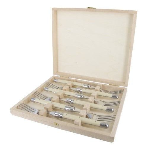 Dinner Fork Set - ANDRE VERDIER Ivory (6 Piece)