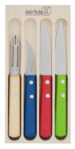 Knife 2 Rivets Preparation Set - ANDRE VERDIER (4 Piece)