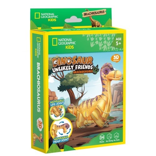 3D Puzzle - Cubic Fun Dinosaur Unlikely Friends Brachiosaurus