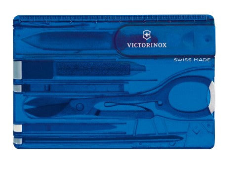Swiss Card Classic - VICTORINOX SAK (Blue Translucent) - NEW
