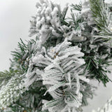 Artificial Snowy Mixed Pine Wreath with LED Light (24")