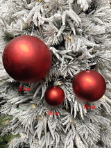 Tree Ornament - Xmas Bauble Ball 20cm (Red Matte)
