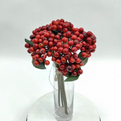 Artificial Berry Bunch X 5 (Vintage Orange)