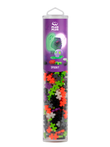 Plus Plus Building Set - Spooky Mix (240 pcs Tube)