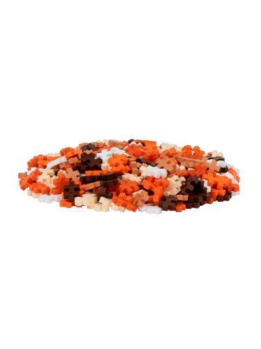 Plus Plus Building Set - Pumpkin Spice Mix (240 pcs Tube)