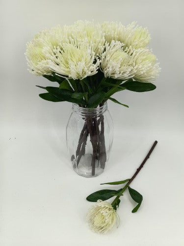 Artificial Cut Stem Warata (White)