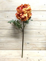 Artificial Single Peony (Burnt Orange)