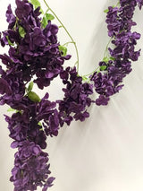 Artificial Wisteria Garland - 200cm (Purple)