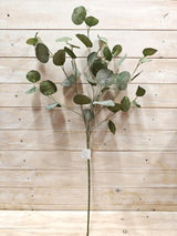 Artificial Round Eucalyptus Leaf Spray X 9 (Large)
