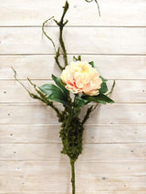 Artificial Branch With Green Moss (Large)