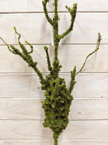 Artificial Branch With Green Moss (Large)