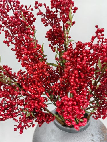 Artificial Nandina Berry Spray (Red)