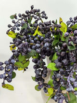 Artificial Droopig Berry Spray (Black)