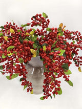 Artificial Droopig Berry Spray (Red)