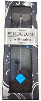 Pendulum - Turquoise Howlite Cube