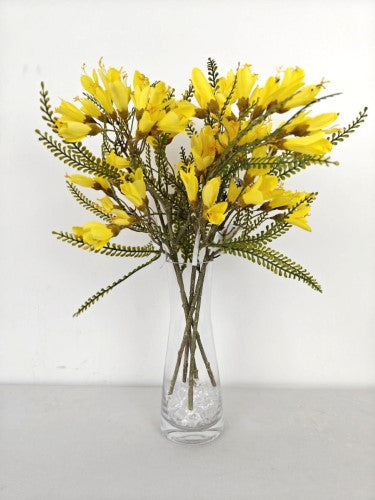 Artifical Cut Stem Kowhai Flower (40cm)