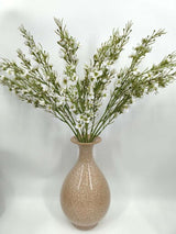 Artificial Wax Flower Spray (White)