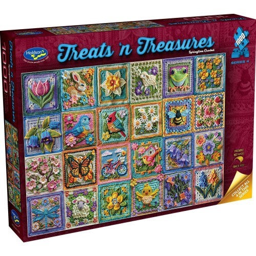 Jigsaw Puzzle - Treats N Treasures S4 Springtime Crochet (1000pcs)