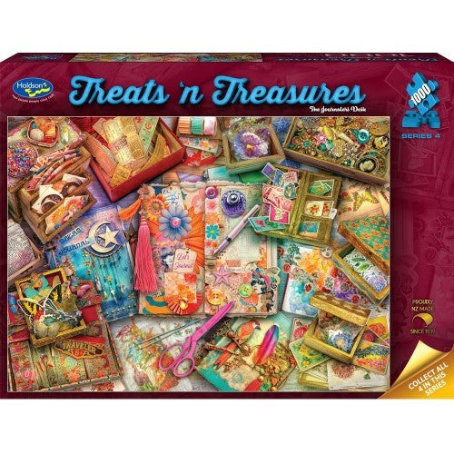 Jigsaw Puzzle - Treats N Treasures S4 The Journalers Desk (1000pcs)