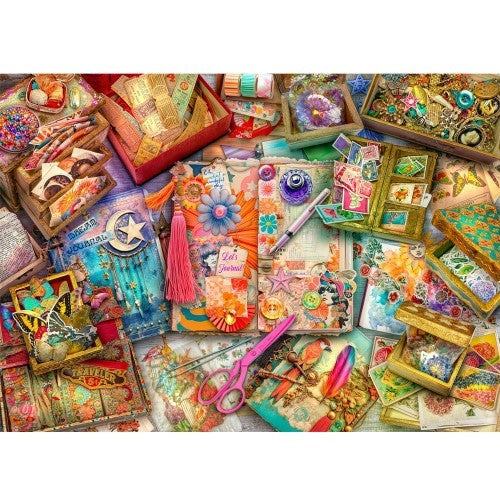Jigsaw Puzzle - Treats N Treasures S4 The Journalers Desk (1000pcs)