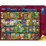 Jigsaw Puzzle - Treats N Treasures S4 Vintage Summer Garden Book Shelf (1000pcs)