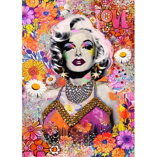 Jigsaw Puzzle - Timeless Icons Marilyn Floral (1000pcs)