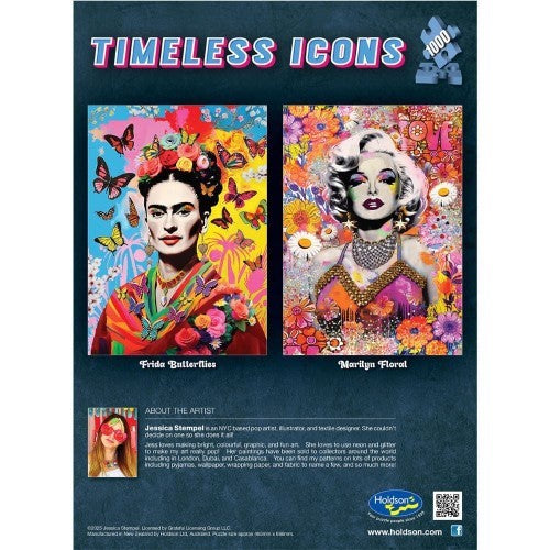 Jigsaw Puzzle - Timeless Icons Marilyn Floral (1000pcs)