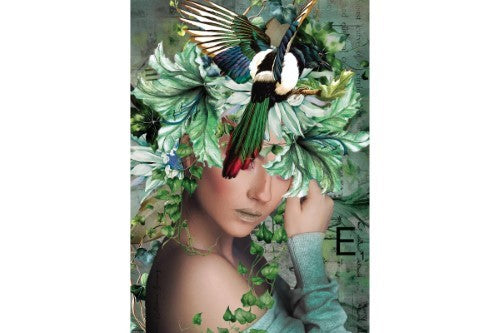 Jigsaw Puzzle - Woman in Bloom Ivy Growing in the Garden (1000pcs)