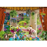 Jigsaw Puzzle - Outside my Window Gardeners View (1000pcs)