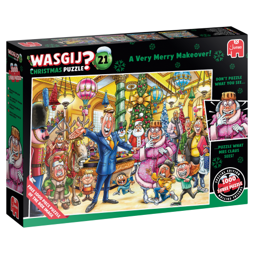Jigsaw Puzzle - Wasgij Christmas #21 A Very Merry Makeover (1000pcs)