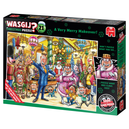 Jigsaw Puzzle - Wasgij Christmas #21 A Very Merry Makeover (1000pcs)