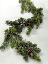 Artificial Spruce Pine Garland with Cone (180cm)