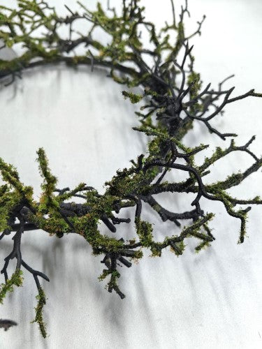 Artificial Brown Green Twig Wreath (30cm)