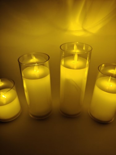 Flameless Acrylic Candle (Set of 3)