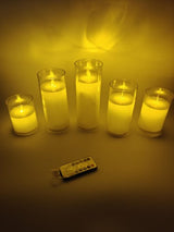 Flameless Acrylic Candle (Set of 3)
