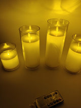 Flameless Acrylic Candle (Set of 3)