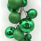 Garland - Mixed Christmas Bauble Ball 200cm (Green)